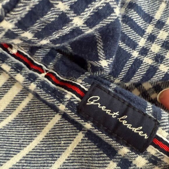 Denim & Flower Blue Plaid Flannel Button Up Shirt Slim Fit M - Picture 8 of 8